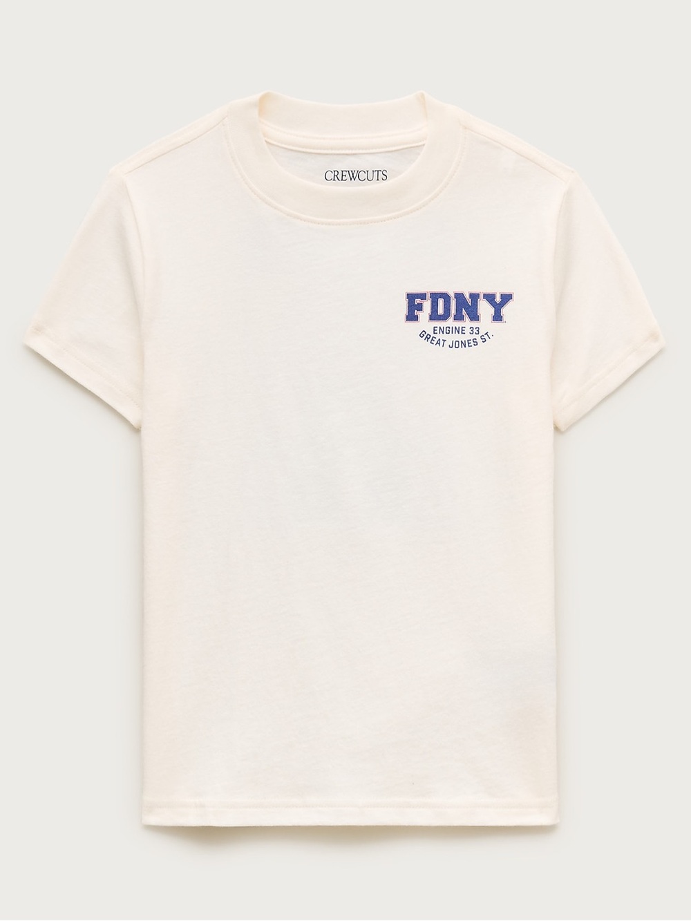 Jcrew Cuts Limited-edition kids' FDNY "Great Jones" short-sleeve T-shirt XL NWT